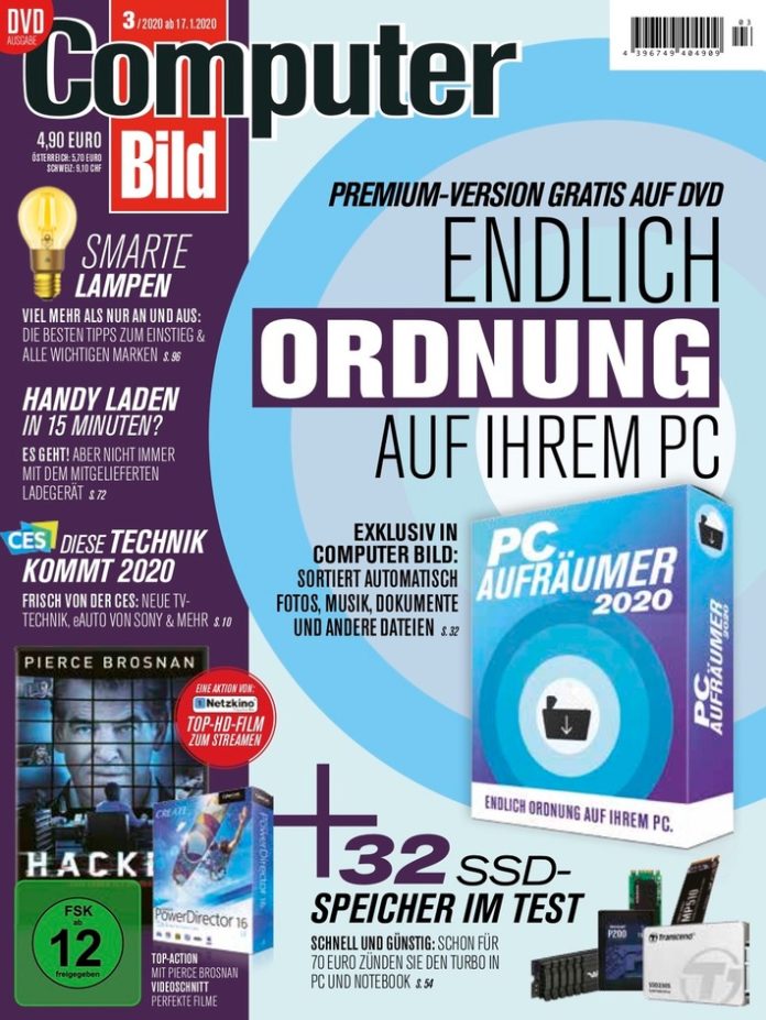 COMPUTER BILD-Ausgabe 3/2020 / Weiterer Text über ots und www.presseportal.de/nr/51005 / Die Verwendung dieses Bildes ist für redaktionelle Zwecke honorarfrei. Veröffentlichung bitte unter Quellenangabe: