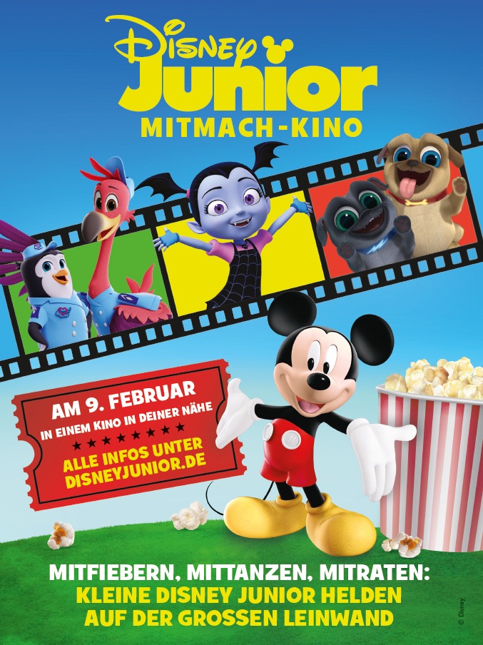 Kleine Helden auf der großen Leinwand! Das Disney Junior Mitmach-Kino – Am 9. Februar 2020 in Deutschland, Österreich und der Schweiz