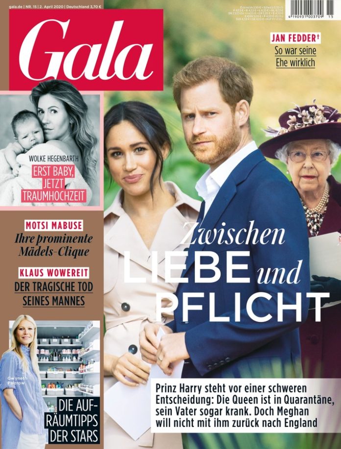 GALA Cover 15/2020 (EVT: 2.4.2020) Weiterer Text über ots und www.presseportal.de/nr/6106 / Die Verwendung dieses Bildes ist für redaktionelle Zwecke honorarfrei. Veröffentlichung bitte unter Quellenangabe: