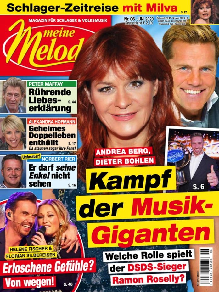Meine Melodie 6/2020 / Weiterer Text über ots und www.presseportal.de/nr/7235 / Die Verwendung dieses Bildes ist für redaktionelle Zwecke honorarfrei. Veröffentlichung bitte unter Quellenangabe: