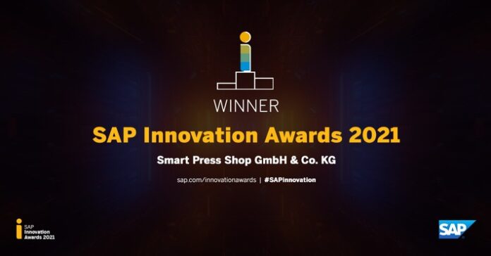Smart Press Shop ist einer der Gewinner des SAP Innovation Award 2021 / Weiterer Text über ots und www.presseportal.de/nr/110500 / Die Verwendung dieses Bildes ist für redaktionelle Zwecke unter Beachtung ggf. genannter Nutzungsbedingungen honorarfrei. Veröffentlichung bitte mit Bildrechte-Hinweis.